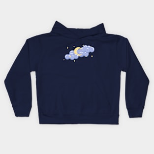 Moon Clouds Kids Hoodie